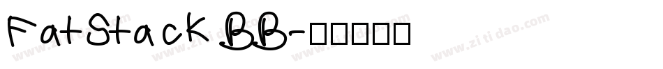 FatStack BB字体转换